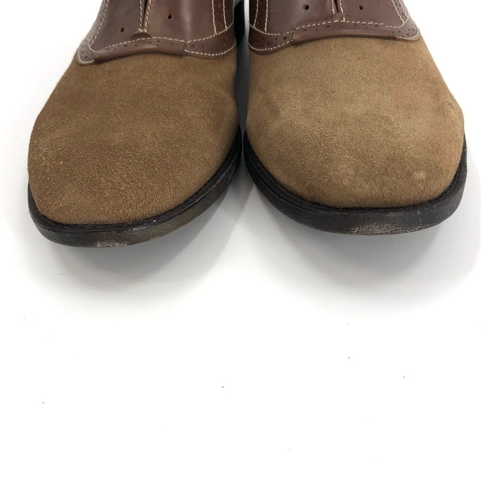 Nwt Robert Wayne Creid Derby Oxford Shoes Suede Leather Brown Tan Sz 10d W/ Box — image 4 of 8